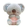 Relief Koala Breathing Stuffed Animal Baby Sound Machine Soother Koala Bear Anxiety Relief Koala Breathing with Sensory Music Lights(Grey)
