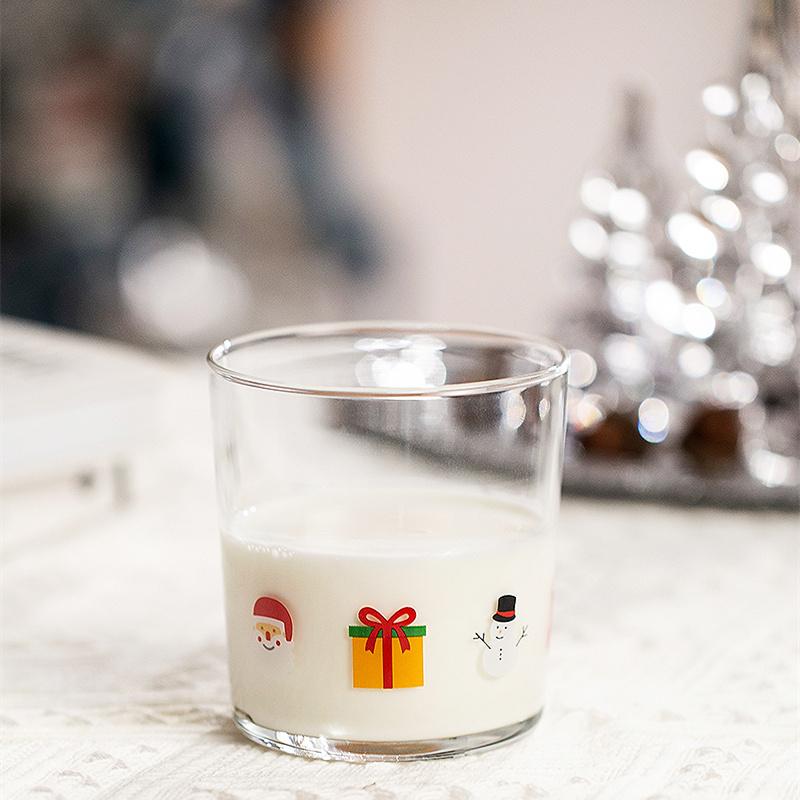 Cute Printed Glass Cups, Drinking Glassware , Bubble Cups for Iced Coffee, Juice, Beverage, Milk, Cocktails, Bubble Tea.