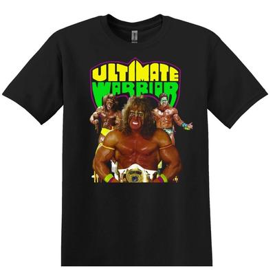 La Maglietta da Wrestling Ultimate Warrior Nera S-3XL