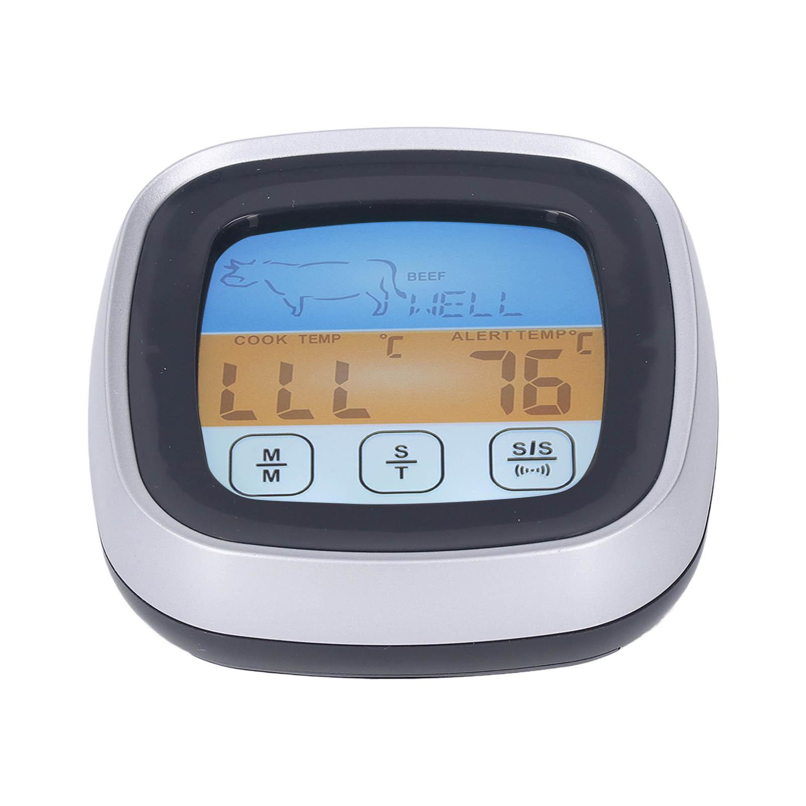 Digital Meat Thermometer LED Display Accurate Reading Meat Temperature Gauge for Kitchen ABS