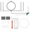 eXtremeRate RGB LED Light Strip for Xbox Series S Console Fan 39 Multicolor Changeable Flexible Tape Light Strip Kit with IR DIY Decoration Accessory