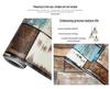 Industrial Retro Faux Wood Grain Self-Adhesive Wallpaper with PVC Backing