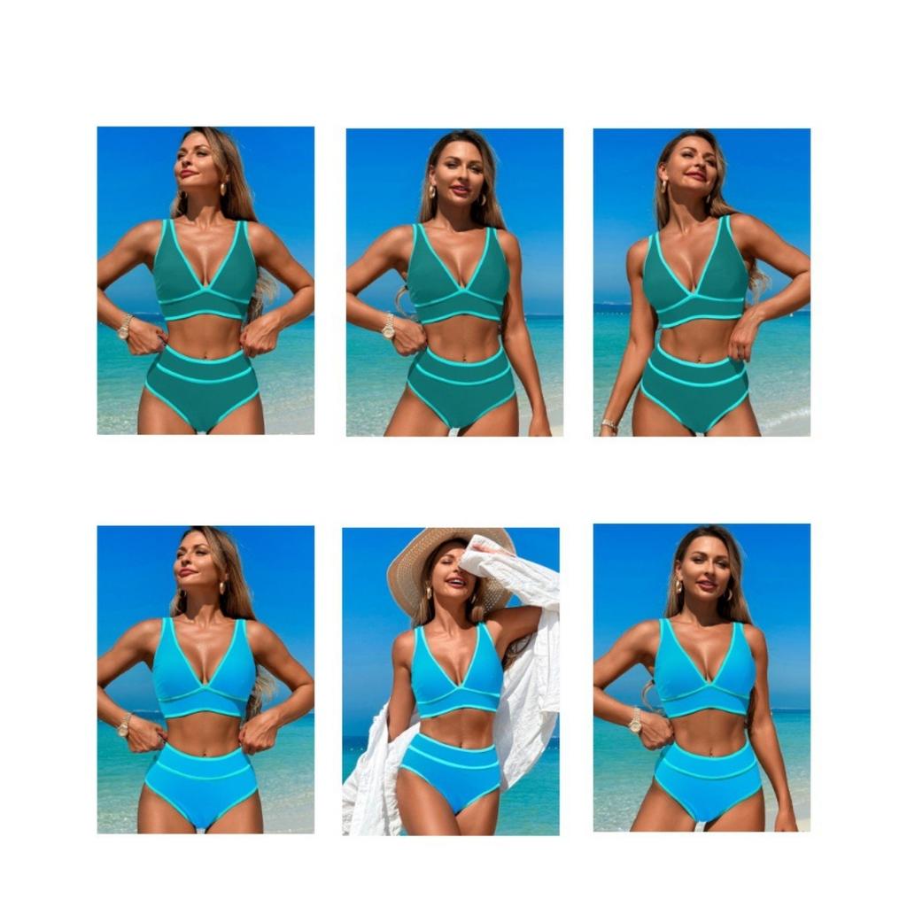 Swimsuit with Edge Bikini, Sports Split Swimsuit for Women, Triangle Swimsuit