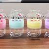 1Pcs Cartoon Rabbit Plastic Bottle Transparent Pet Food Grade Candy Bottle Random Color