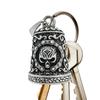 Motorcykelklockor för Män Metall Motorcykel Skalle Berlock Vintage Handgjord Biker Prydnad Väderbeständig Förare Nyckelring för Roadtrip