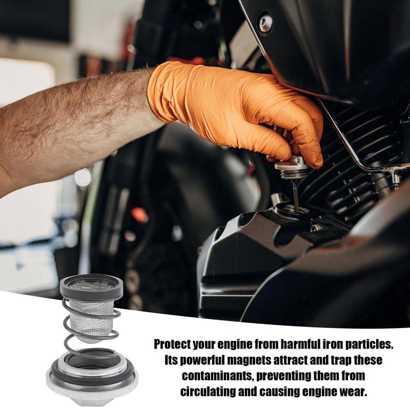 Scooter Oil Drain Plug Engine Sump Screw Plug With Spring Filter Scooter Accessories For Scooter Replacement Parts