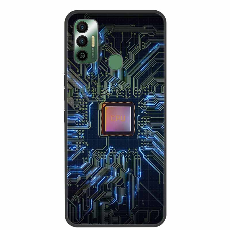 Per Tecno Spark 7 Custodia Lusso Silicone Morbido TPU Cover Custodie per Telefono Per Tecno Spark 7 Pro Spark 7P Spark7 Protettiva KF6 Coque