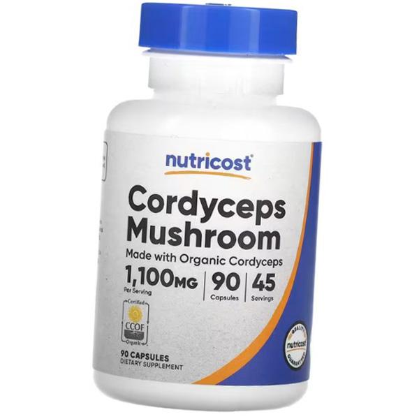 Organic Cordyceps, Cordyceps Mushroom 1100, Nutricost (71647092)