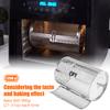 Rotisserie Basket Stainless Steel Grill Basket Oven 360° Rotating Grill Drum Cage Nut Coffee Bean Grill Basket Air Fryer Gadget