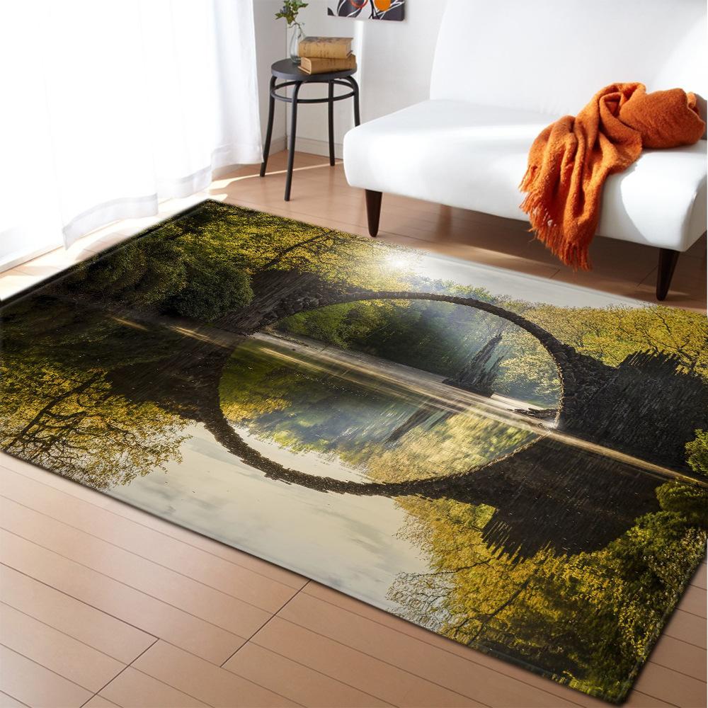 Scenic Carpet Feather Wind Bedroom Floor Mat