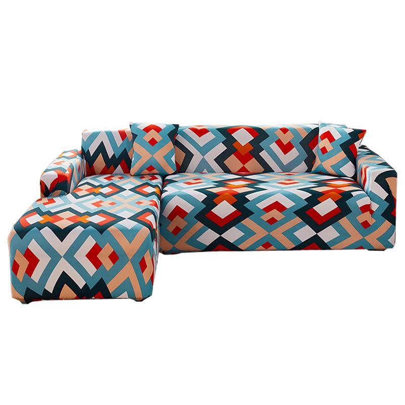 Cheap Elastic Sofa Cover for Living Room Adjustable Geometric Sofas Chaise Covers Lounge