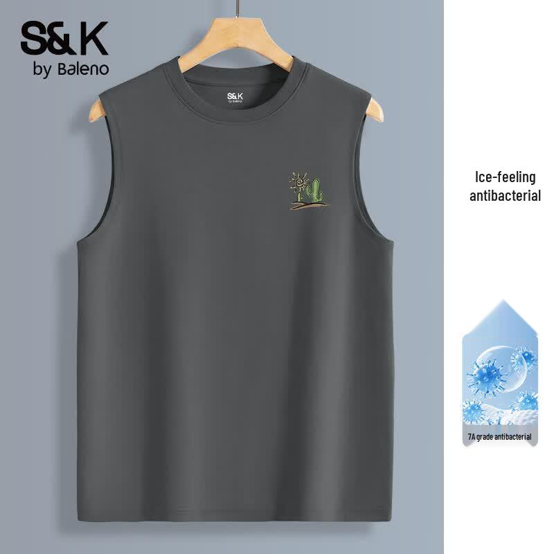 

Baleno Men s Ice Silk Sleeveless T-Shirt 3XL