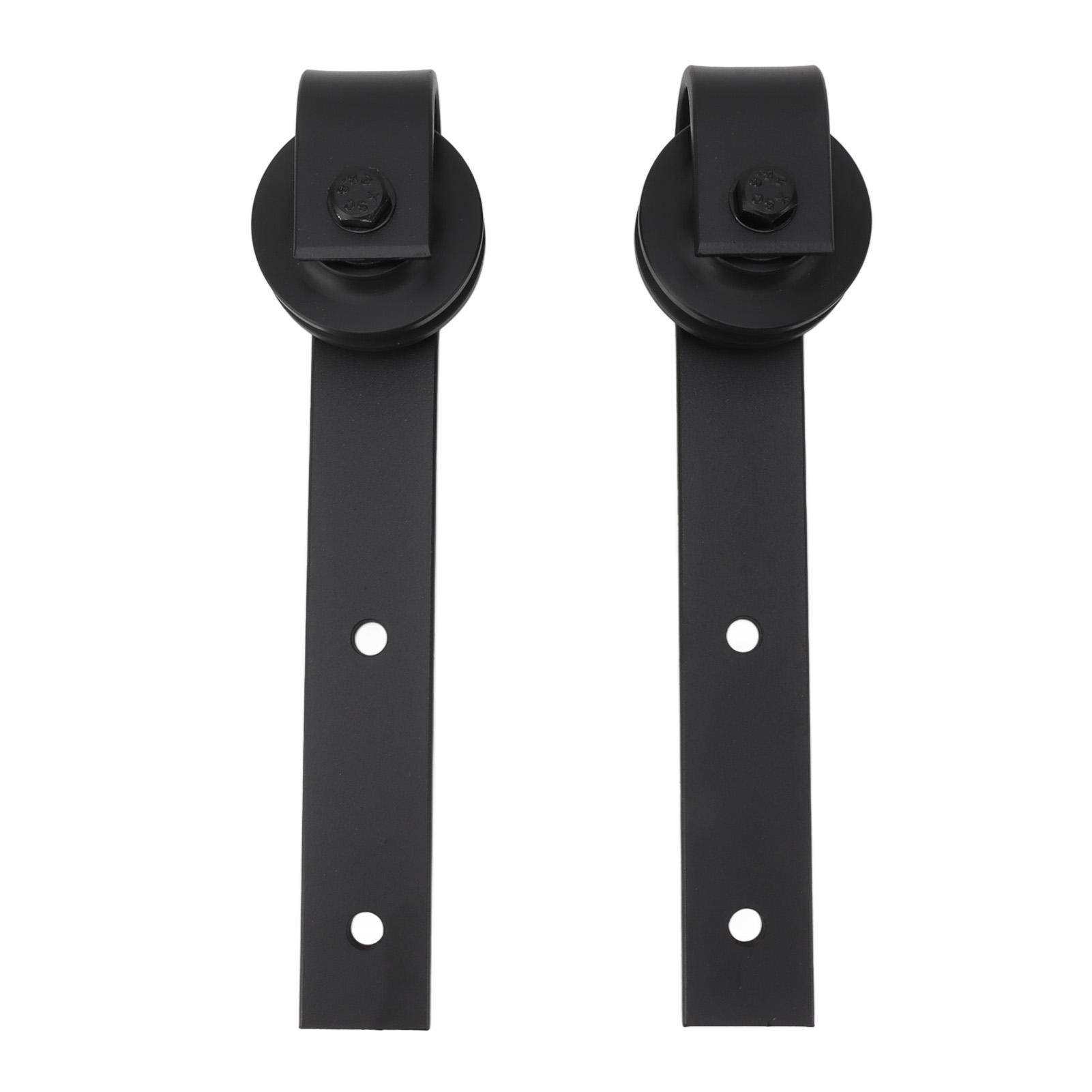 

1 Pair Door Sliding Rollers Hanging Rail Pulley Kit Carbon Steel Barn Door Hardware Wheel Set for Study Bedroom Living Room