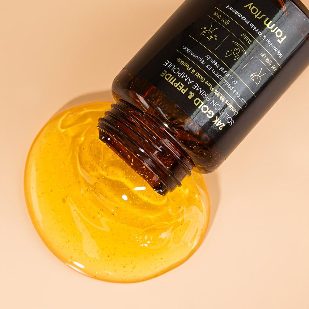 FARM STAY Ampoule Prime Solution Or 24K & Peptides – Soin Intensif Fermeté & Éclat, Coréen