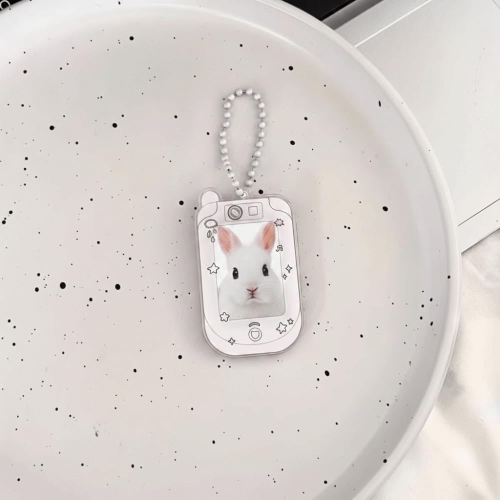 Transparent Acrylic Card Holder Keychain Pendant Kpop Photocard Holder for Backpack Accessory