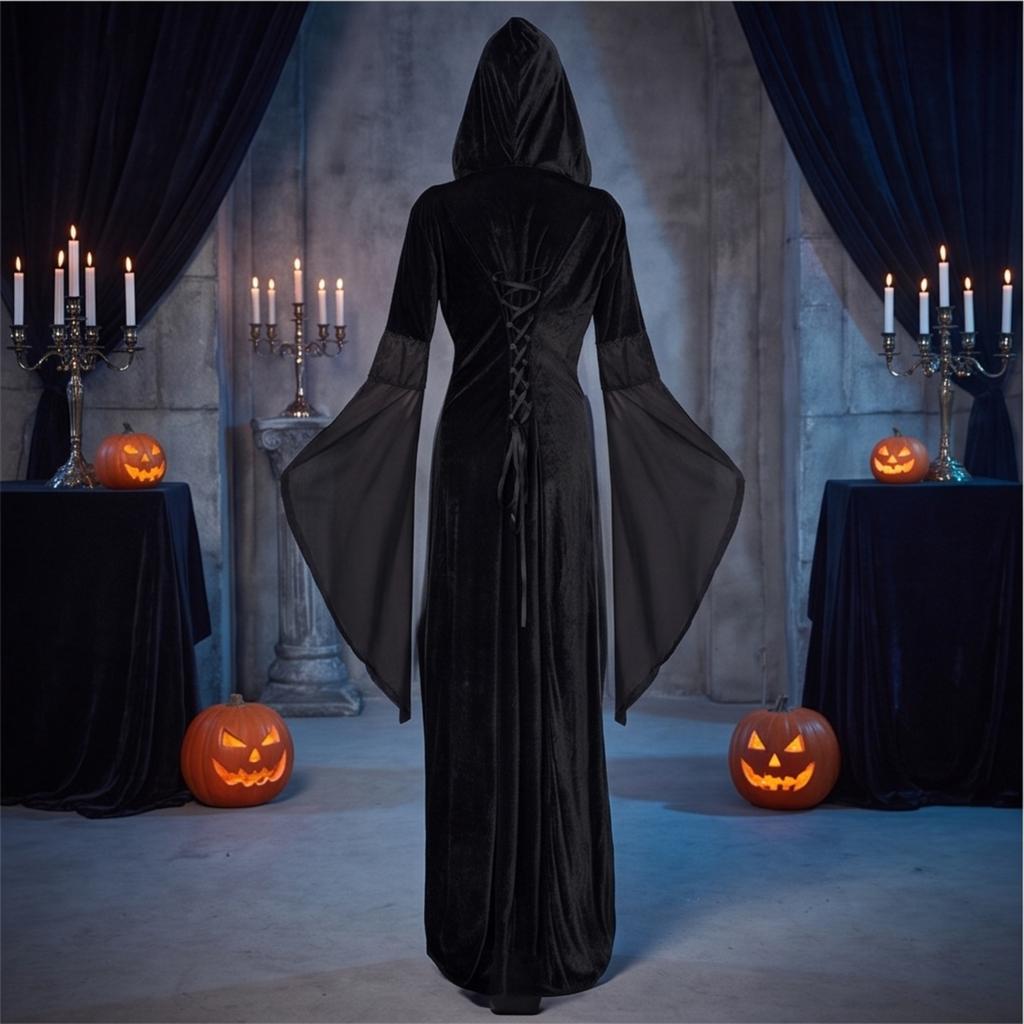 Women's Cape Dress for Halloween Costume