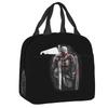Templar Knight Jerusalem Cross Seal Medieval Warrior Symbol Thermal Insulated Lunch Bag Women Resuable Lunch Tote Food Box