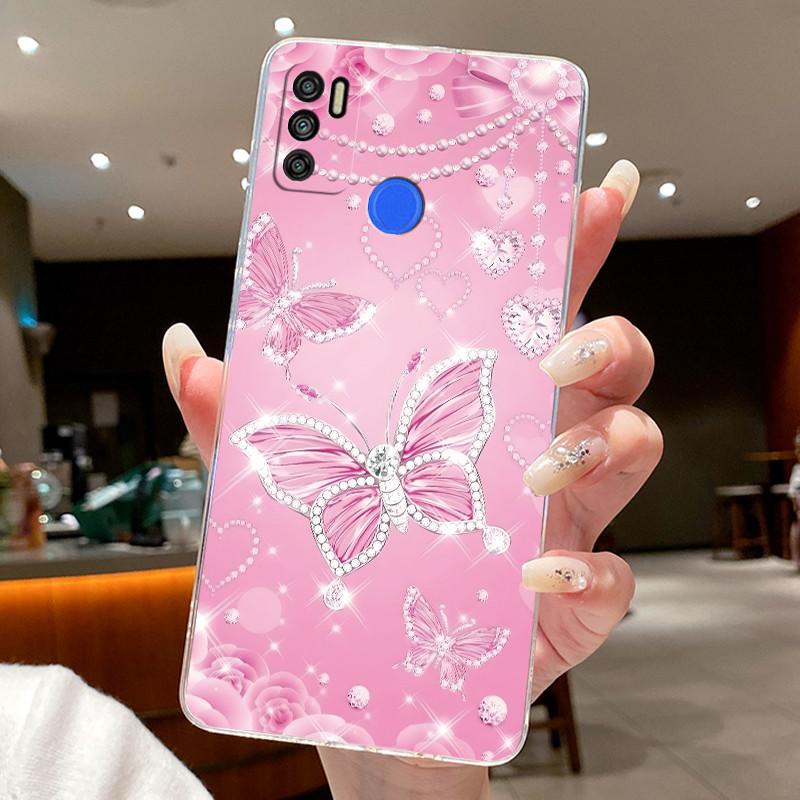 For Tecno Spark 5 Air 6 Air Spark5 Pro Funda Cover Flower Butterfly Bow Phone Casing Soft Silicone Transparent TPU Jelly Case