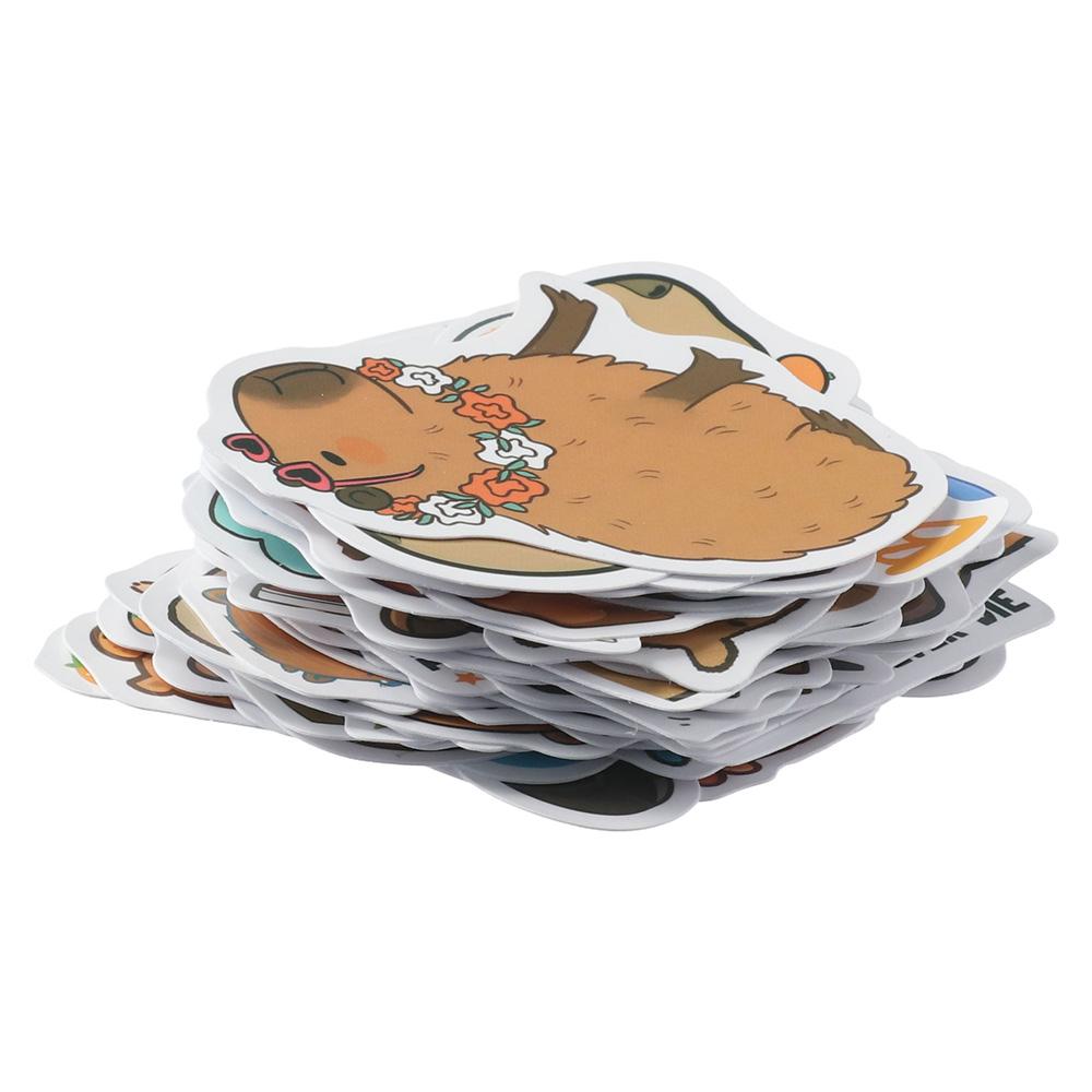 Capybara Capybara Stickers PVC Capybara Decals Vinyl Capybara Scrapbook Sticker  For Water Bottle