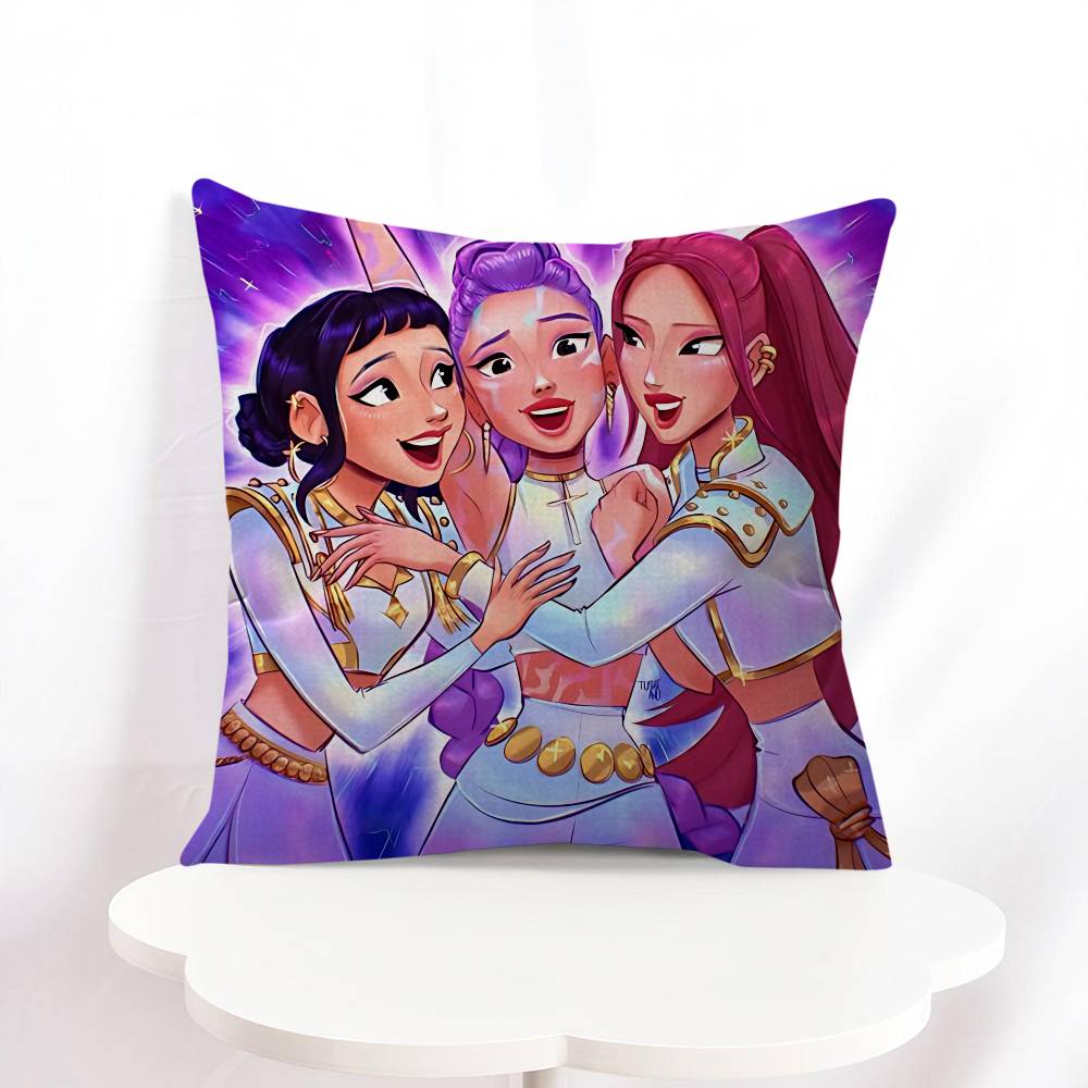 Demon Hunters Personalized Pillow Cover Kids Bedroom Wild Party Decor Pillowcase Kid Birthday Shower Gift