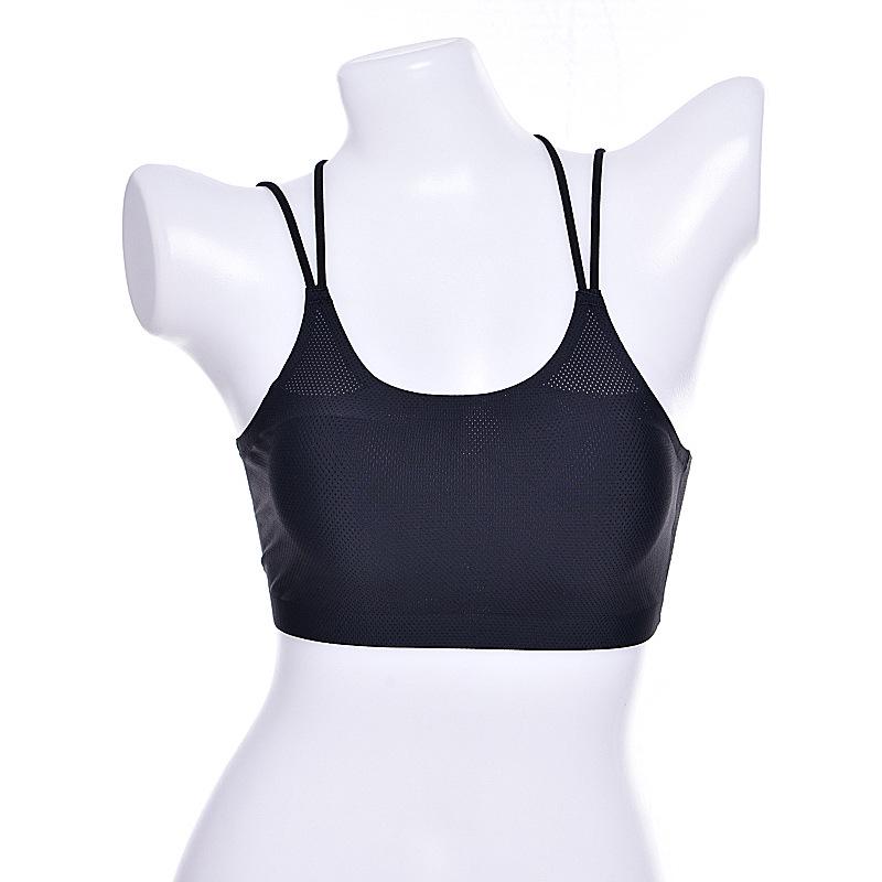 Anfen Miao Ice Silk Seamless Bandeau: Breathable, Anti-Exposure, Beautiful Crossed Back Top.