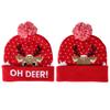 Stylish Luminous Light Up Christmas Hat Knitted Hat for Adult Children Christmas DecorationsType 3
