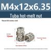 Stainless Steel Pre-embedded Injection Molding Knurled Nut M2M3M4