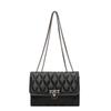 2024 Women's Retro Diamond Lattice Chain Crossbody Bag - Fashionable Small Square Shoulder Bag