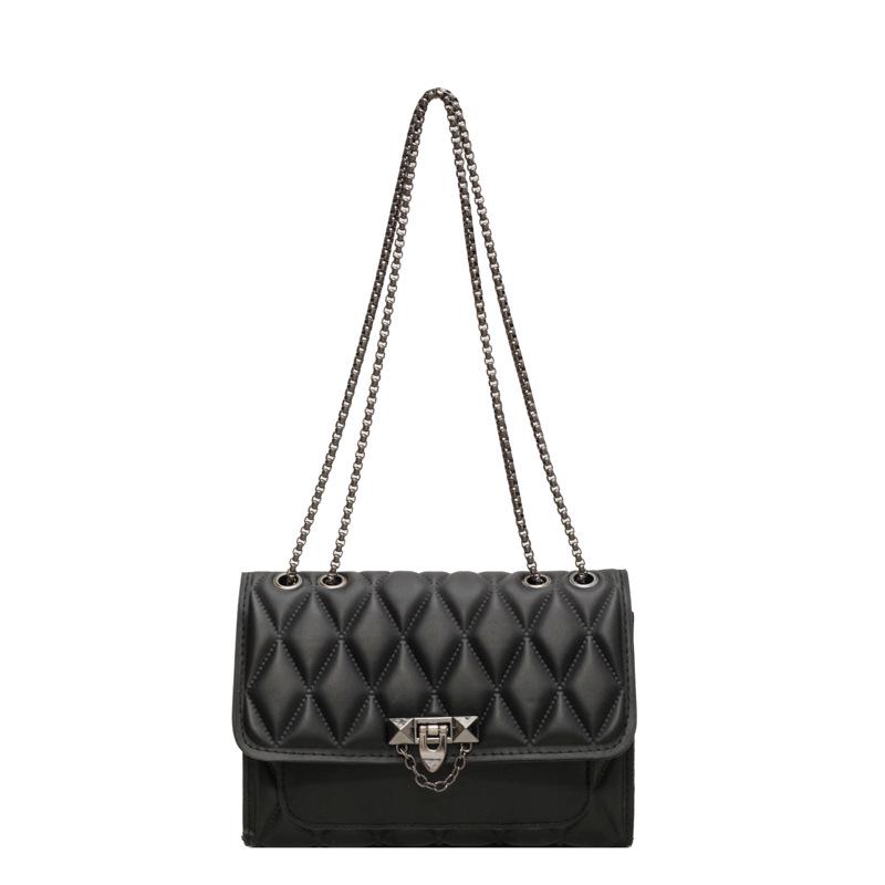 2024 Women's Retro Diamond Lattice Chain Crossbody Bag - Fashionable Small Square Shoulder Bag