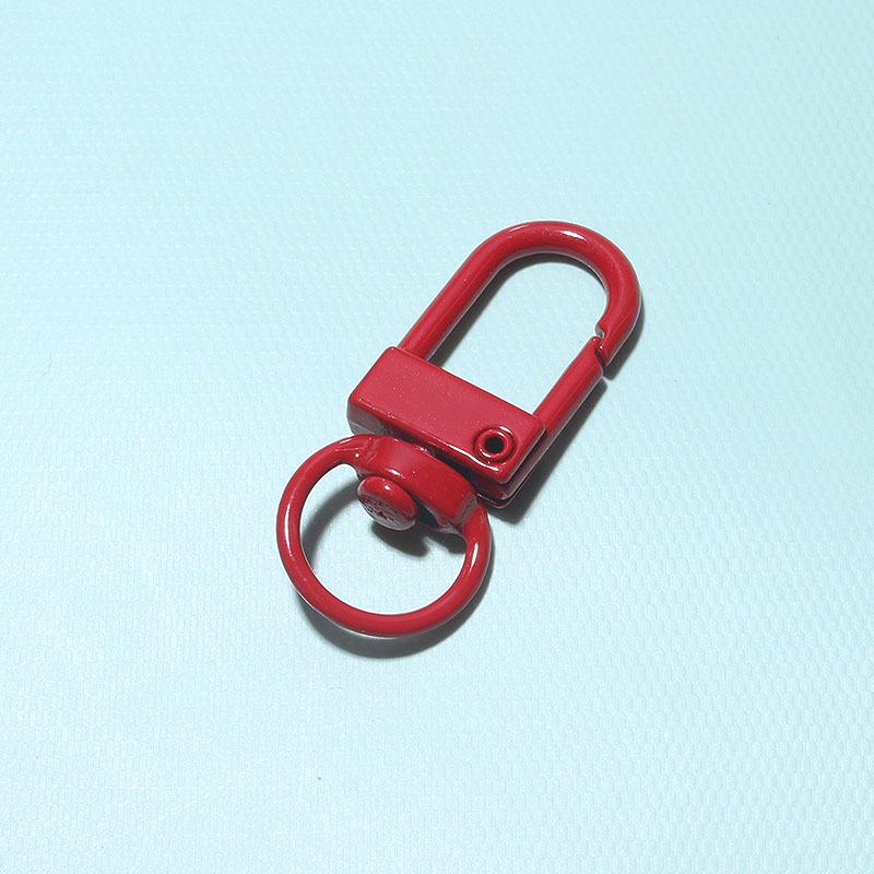 Handmade U-Shaped Painted Door Buckle Keychain Spray Paint DIY Accessory Pendant