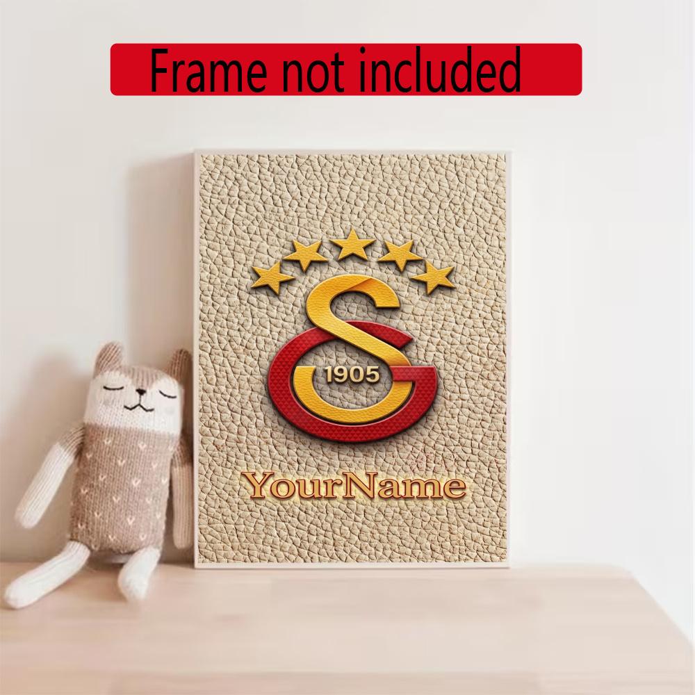 Galatasaray Personalized Name Round Diamond Painting Kit Diamond Embroidery Painting Rhinestones Mosaic Frameless Handwork Decoration Arts