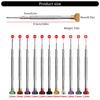 Nonslip Textured Screwdriver Sturdy Tool Steel Head Lightweight Aluminum Shaft Ideal For Clock Repair Projects