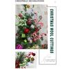 New Christmas Bell Insert Red White Green Twisted Bar Candy Flower Branch Xmas Festival Home DIY Decoration