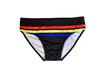 JESSBORN Men's Striped Swim Trunks - Stylish Youth Swimsuit for Beach, Pool, and Sports.