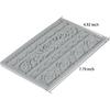 DIY Baroque Scroll Relief Cake Border Silicone Molds, Baroque Style Curlicues Scroll Lace Fondant Silicone Mold, an Frame Cake Decorating Tools,