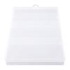 Organizer Aufbewahrungsbox 3 Fächer Kunststoff Transparent Platzsparend Schmuck