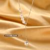 925 Sterling Silver Neck Choker Chain Pearl Pendants Necklaces Women Luxury Jewelry Exquisite Elegant Aesthetic Charms