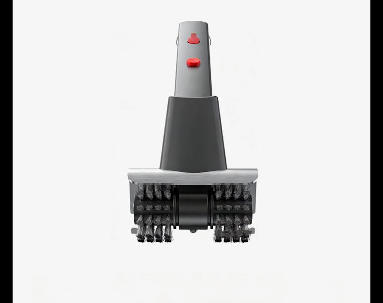 Rechargeable Dual-Wheel Electric BBQ Brush with Water Spray and Heavy-Duty Stainless Steel Bristles