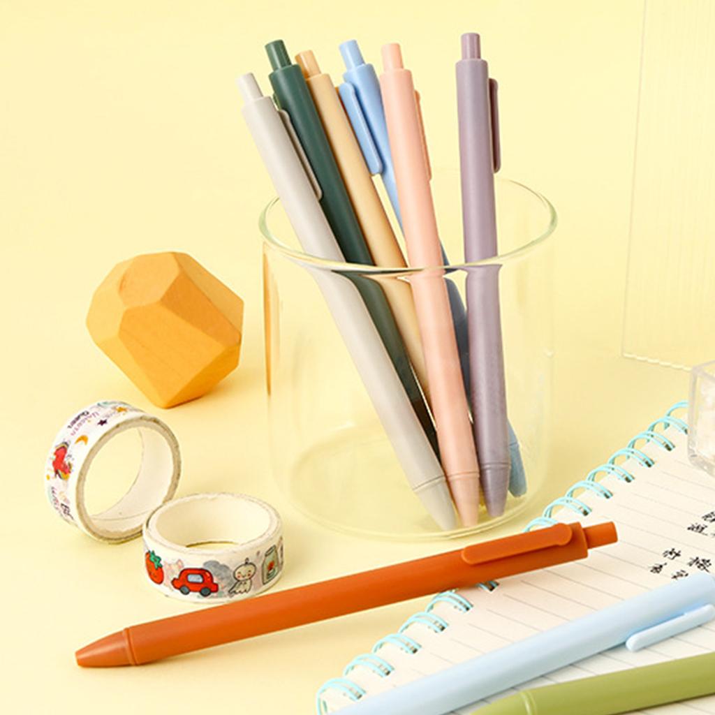 Gelové pero pro děti, studenty, dospělé, černé inkoust, střední hrot, stiskací, zatahovací, hladce píšící pero pro