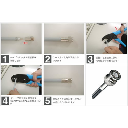 IWISS IWS-236PA Coaxial Connector BNC F-Type Connector Crimping Tool, Ratchet Type