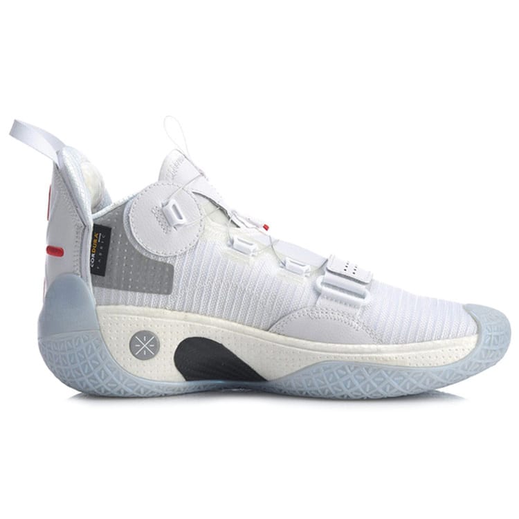 Li Ning WOW 8 Non Slip Lightweight High Top Basketball Shoes Men's White ABEP001-1