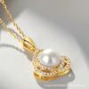 Clover Pearl Necklace 2024 New Light Luxury Design Sense Niche Personality Fashion Versatile Clavicle Chain Accessories