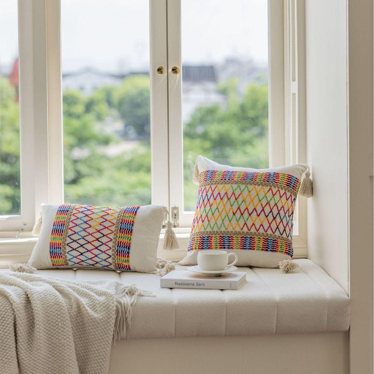 1 шт. Бохо наволочки декоративные подушки для диванных подушек чехол с кисточками наволочка (Без подушки) 45x45cm(17.7x17.7inch)