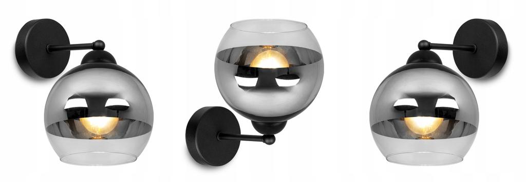 ELEGANT WALL LAMP, GLASS, CHROME LAMP, LED