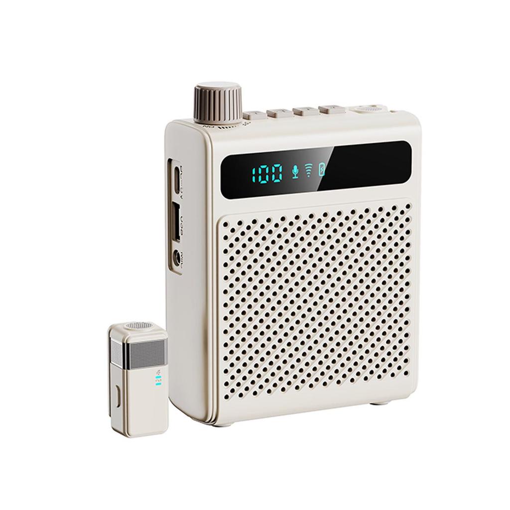 Bee Mini Wireless Speaker: Loud, Clear Sound, Noise Reduction, Long Battery Life—Perfect for Teachers & Tour Guides.