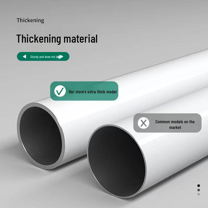 Punch-Free Telescopic Shower Curtain and Clothes Drying Rod