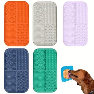 Pet Supplies Silicone Slow Food Licking Pad Anxiety Relief Licking Mat For Dogs And C - Reduce Boredomand Promote Calmness