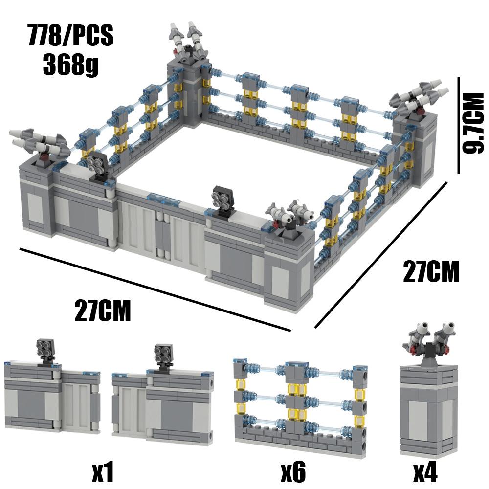 

Конструктор з дрібних деталей Модульна сцена База-фортеця Об єкт Стіновий модуль Розвиваючі іграшки