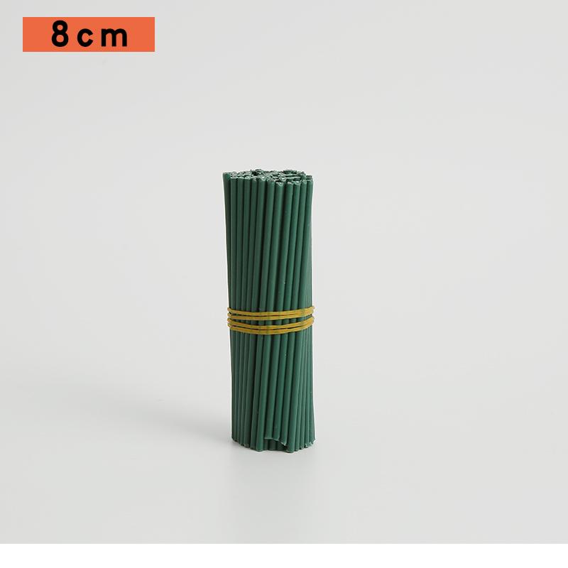 Handmade Floral Stem Iron Wire Yarn for DIY Basket Bouquets - Coffee, Green, White