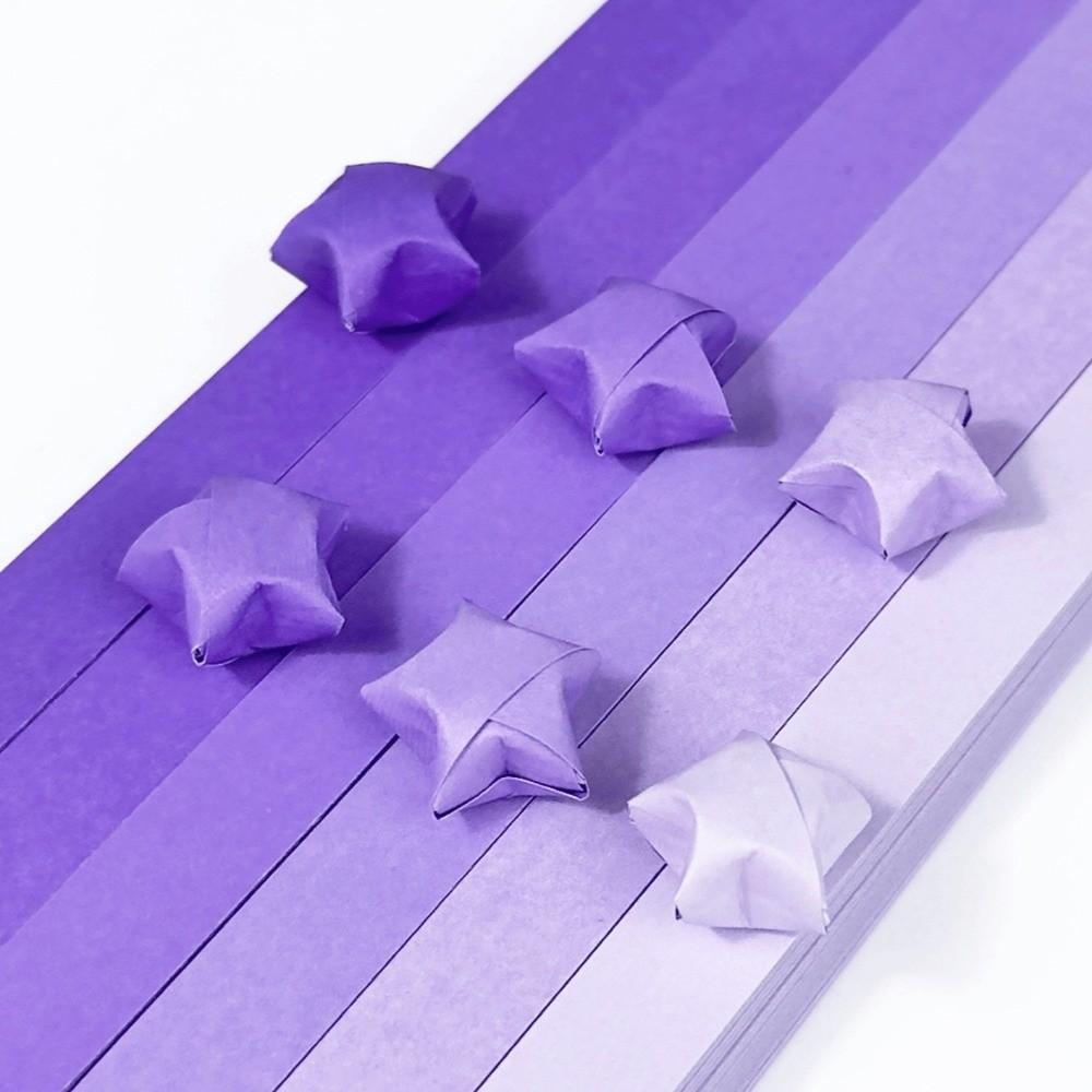600 Sheets Gradient Color Star Folding Paper Strips Lucky Star Paper Strips  DIY Handmade Crafts